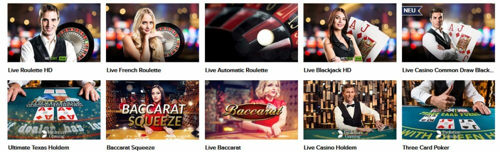 Live Casino Spiele