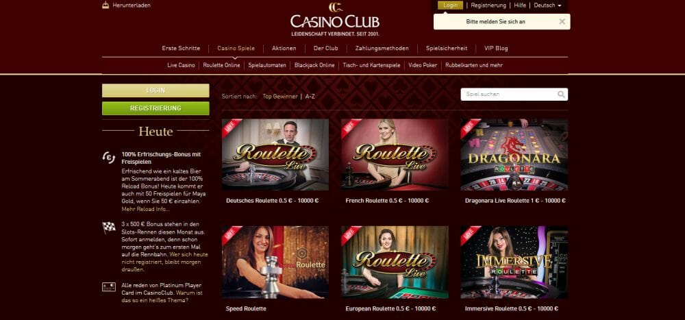 Casino Club Vorschau