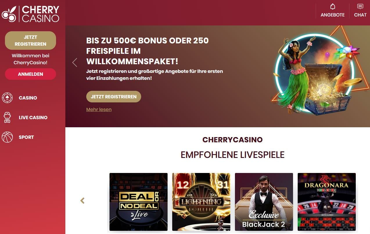 Cherry Casino Startseite