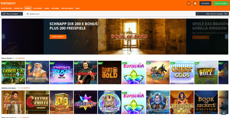 Betsson Casino De Betsson Casino De