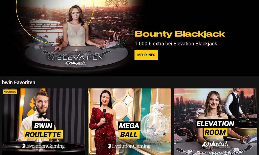 bwin Live Casino Vorschau